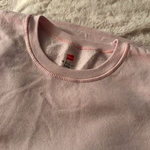 Soft pink crew neck